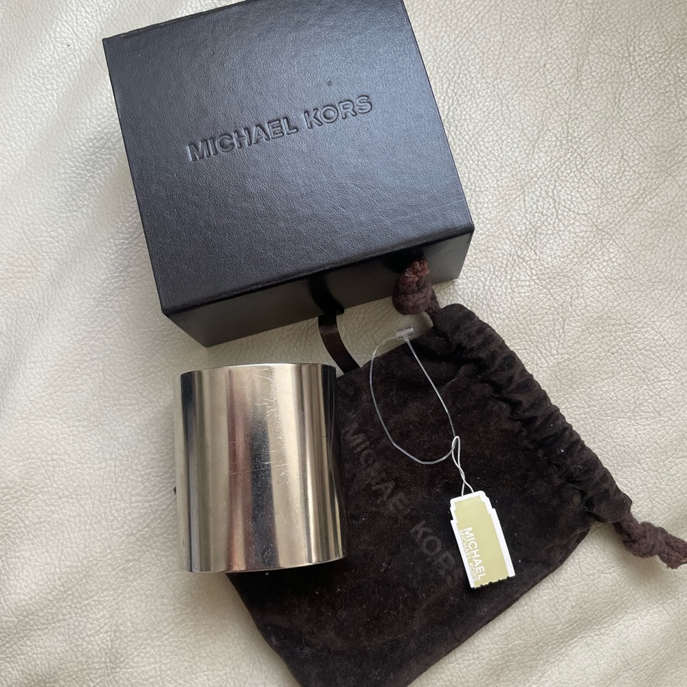 Michael Kors silver cuff bracelet